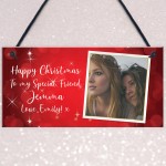 Personalised Photo Plaque Best Friend Christmas Gift Friend Sign