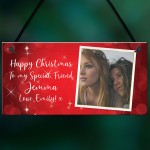 Personalised Photo Plaque Best Friend Christmas Gift Friend Sign