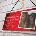 Personalised Photo Plaque Best Friend Christmas Gift Friend Sign