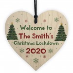 Welcome To Family Christmas Decoration PERSONALISED Heart