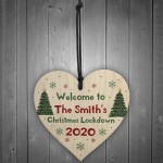 Welcome To Family Christmas Decoration PERSONALISED Heart