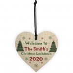 Welcome To Family Christmas Decoration PERSONALISED Heart