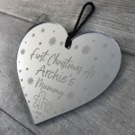 Personalised Baby's First Christmas Bauble Gift For Mum Mummy