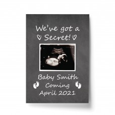 Personalised Baby Announcement Print Mummy Daddy To Be Gift