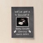Personalised Baby Announcement Print Mummy Daddy To Be Gift