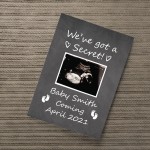 Personalised Baby Announcement Print Mummy Daddy To Be Gift