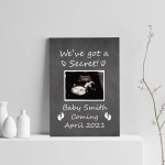 Personalised Baby Announcement Print Mummy Daddy To Be Gift