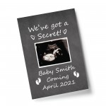 Personalised Baby Announcement Print Mummy Daddy To Be Gift