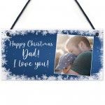 Personalised Happy Christmas Dad Gift Photo Plaque Gift