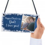 Personalised Happy Christmas Dad Gift Photo Plaque Gift