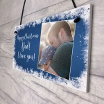 Personalised Happy Christmas Dad Gift Photo Plaque Gift