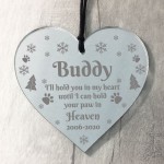 Personalised Dog Memorial Christmas Bauble Tree Decoration