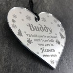 Personalised Dog Memorial Christmas Bauble Tree Decoration