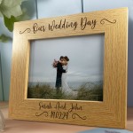 Wedding Anniversary Personalised 7x5 Frame Gift For Husband Wife