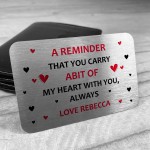 Love Wallet Card Insert PERSONALISED Anniversary Christmas Gift