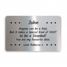 Funny Stepdad Birthday Christmas Gift PERSONALISED Card