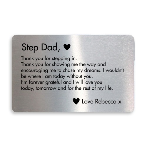 Thank You Gift For Stepdad Birthday Christmas PERSONALISED