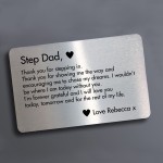 Thank You Gift For Stepdad Birthday Christmas PERSONALISED