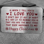 Happy Christmas Gift Card Husband Wife Boyfriend Girlfriend