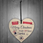 Christmas Present Gift Tag From Santa Christmas Favours