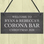 CORONA BAR Sign Personalised Home Bar Pub Sign Lockdown Gift