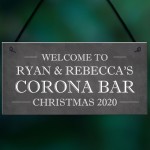 CORONA BAR Sign Personalised Home Bar Pub Sign Lockdown Gift
