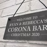 CORONA BAR Sign Personalised Home Bar Pub Sign Lockdown Gift