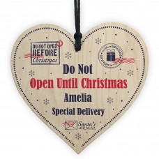 DO NOT OPEN UNTIL CHRISTMAS Personalised Gift Tag For Xmas