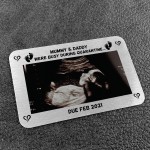 Funny Pregnancy Annoucement Gift PERSONALISED Wallet Card