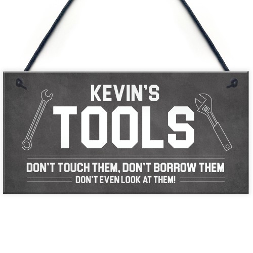 Personalised Tool Sign For Man Cave Shed Garage Gift For Him