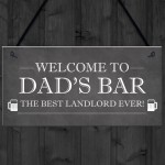 Welcome Home Bar Sign PERSONALISED Best Landlord Pub Sign