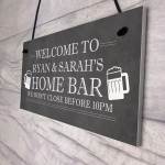 PERSONALISED Home Bar Signs Novelty Christmas Birthday Gifts