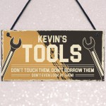 PERSONALISED Tool Sign Gift For Men Shed Garage Man Cave Sign