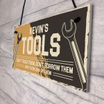 PERSONALISED Tool Sign Gift For Men Shed Garage Man Cave Sign