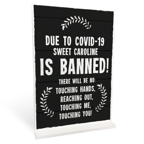Funny Joke Bar Sign Sweet Caroline Banned Novelty Pub Garden