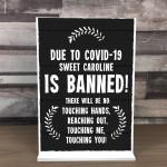 Funny Joke Bar Sign Sweet Caroline Banned Novelty Pub Garden