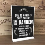 Funny Joke Bar Sign Sweet Caroline Banned Novelty Pub Garden