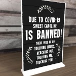 Funny Joke Bar Sign Sweet Caroline Banned Novelty Pub Garden