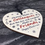 Christmas Gift For Colleague Wooden Heart Thank You Colleague