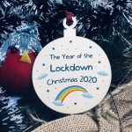 2020 Lockdown Christmas Bauble Christmas Tree Ornament Family