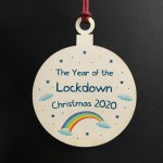 2020 Lockdown Christmas Bauble Christmas Tree Ornament Family