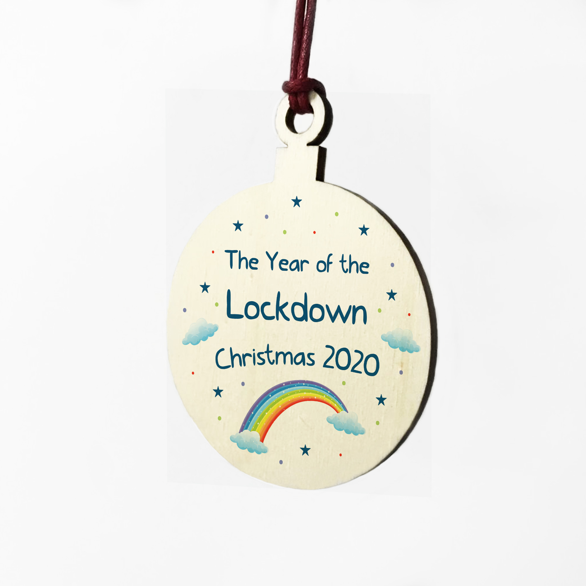 2020 Lockdown Christmas Bauble Christmas Tree Ornament Family
