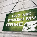 Funny Neon Effect GAMING Sign For Boys Bedroom Man Cave Gift