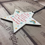 Thank You Gift For Teacher Wooden Star Christmas Gift From Child