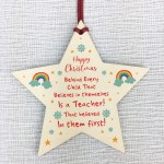 Thank You Gift For Teacher Wooden Star Christmas Gift From Child