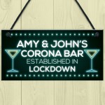 CORONA BAR Personalised Signs Novelty Home Bar Plaques Gifts
