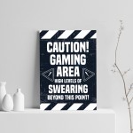 Funny Gaming Poster For Boys Bedroom Man Cave Wall Art