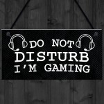 Gaming Do Not Disturb Sign Plaque Boys Bedroom Sign Gamer Gift