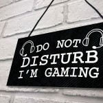 Gaming Do Not Disturb Sign Plaque Boys Bedroom Sign Gamer Gift