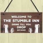 STUMBLE INN Bar Sign PERSONALISED Home Bar Garden Sign